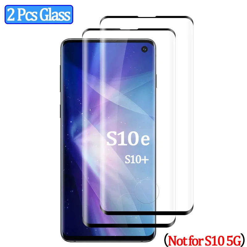 

2 pcs glass for samsung galaxy s10 plus s10e screen protector for samsung s10+ s 10 plus s10 e tempered glass for galaxy s10plus