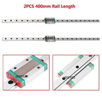 

Set of 2x 400mm Miniature CNC Linear Rail Sliding Motion Mini Slide Rail Linear Guide W/ MGN12H Sliding Block CNC 3D Printer DIY