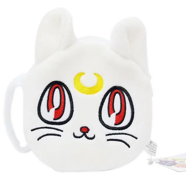 25*24 см мультфильм Сейлор Мун плюшевая Luna Cat сумка через плечо kawaii мягкая сумка для монет плюшевая сумка для девочек подарок на день рождения