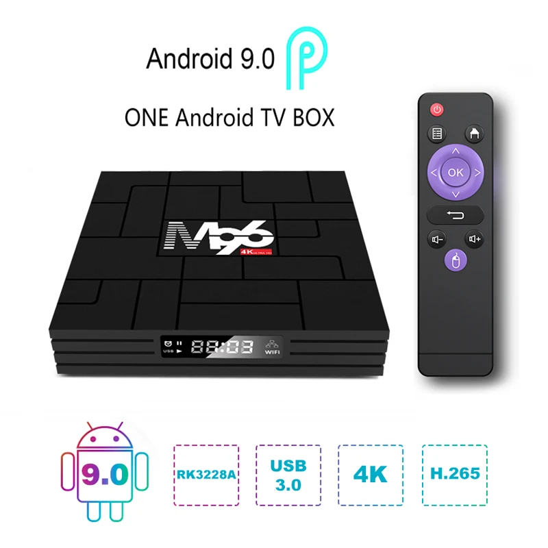 M96 Смарт Android TV box RK3318 2 4G &amp 5G двойной Wifi BT4.0 медиаплеер Google Voice Remote android | Электроника