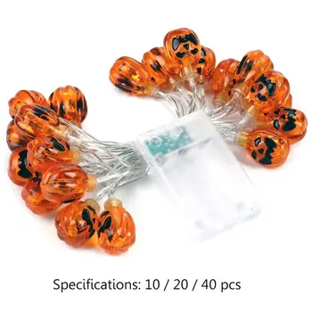 

Evil Grin Pumpkin String Light Halloween Waterproof LED for Home Party Holiday