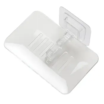 

Creative Free Punch Paste Crystal Soap Box Bathroom Suction Wall Soap Rack Drain Soap Box Bathroom Soap Box