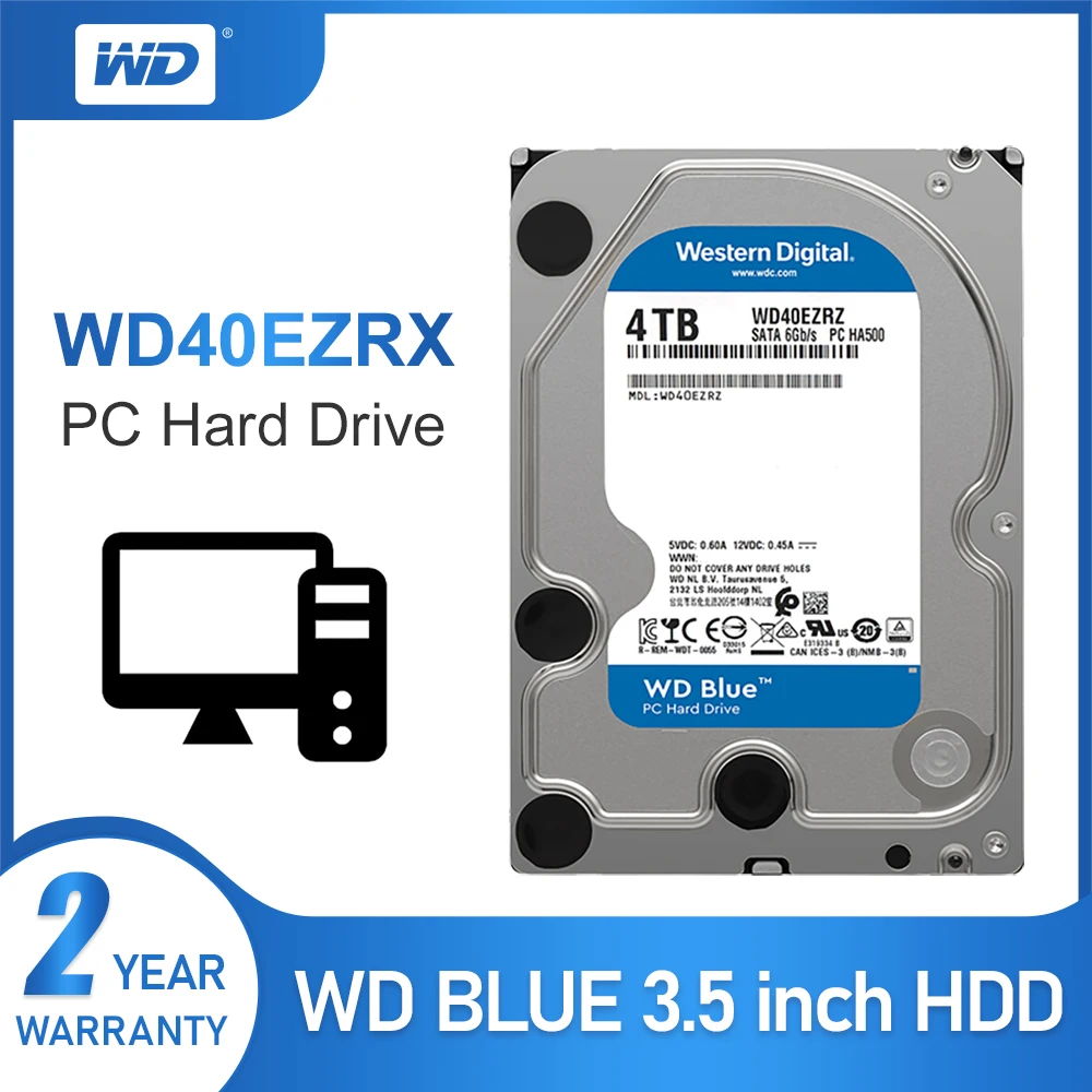  WD azul Original 4TB Hdd Sata 35 