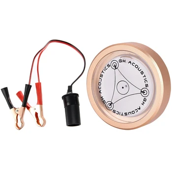 

12V Cigarette Lighter Extension Cable Battery Clip & LP Vinyl Record Turntable LP Disc Stabilizer Bubble Degree Tonearms