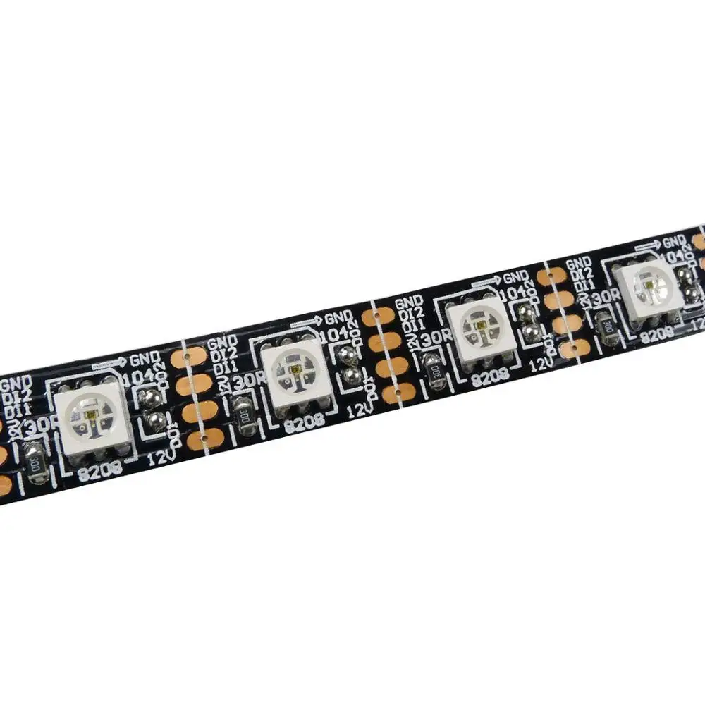 Пиксельная полноцветная светодиодная лента 5 м 12 В постоянного тока GS8208 RGB 60