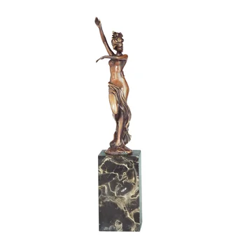 

Sexy Bare Girl Bronze Statue Nude Female Sculpture Modern Erotic Hot Figurine Art