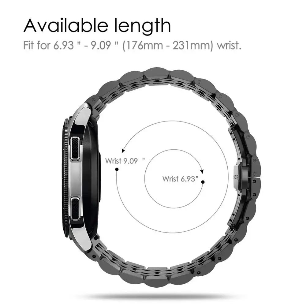 Ремешок из нержавеющей стали для samsung Galaxy watch 46 мм ремешок gear S3 Frontier 22 мм ремешок для часов металлический ремень часы huawei GT 2 46 мм Ремешок из нержавеющей стали для samsung Galaxy watch 46 мм ремешок gear S3 Frontier 22 мм ремешок для часов металлический ремень часы huawei GT 2 46 мм
