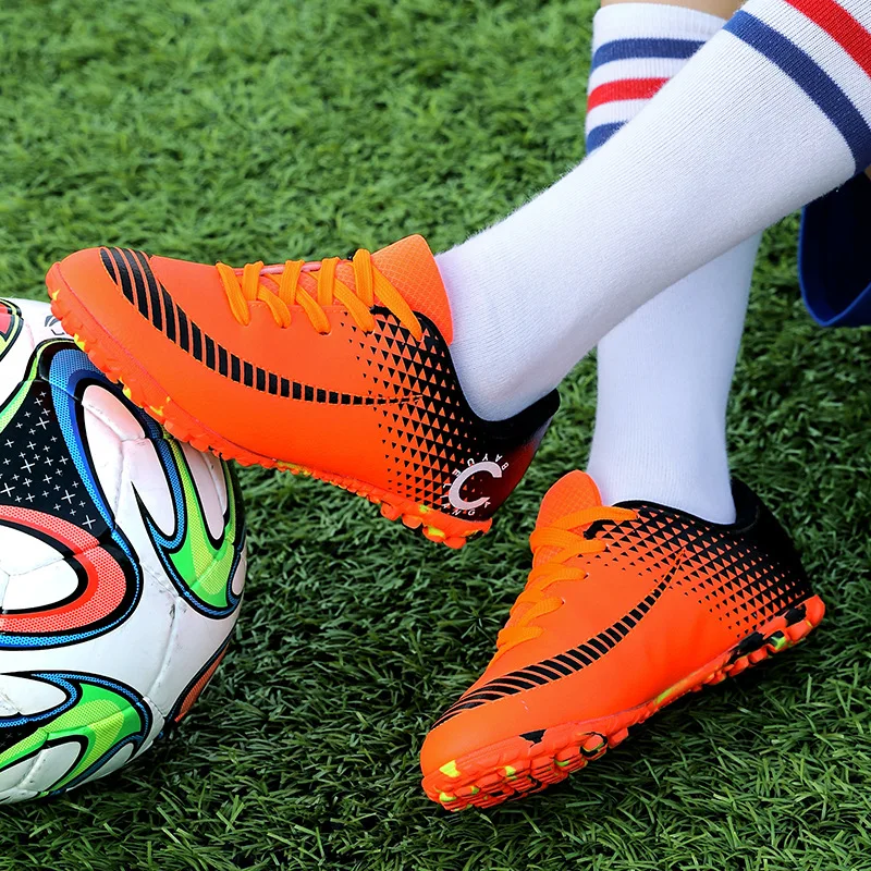 

Spiked shoes children primary school grass football shoes school adult training shoes