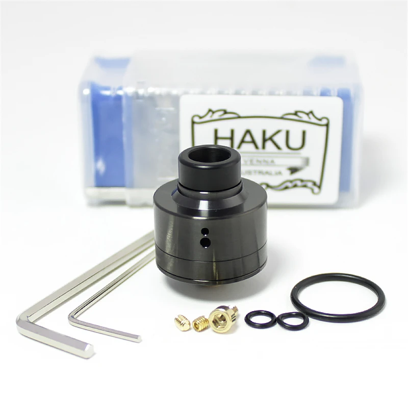 SXK Quality HAKU VENNA V2 RDA Tank Atomizer 3 colors 316 SS 22mm bottom fill Tank For 510 Box Mod E Cigarette Vaporizer vape pen
