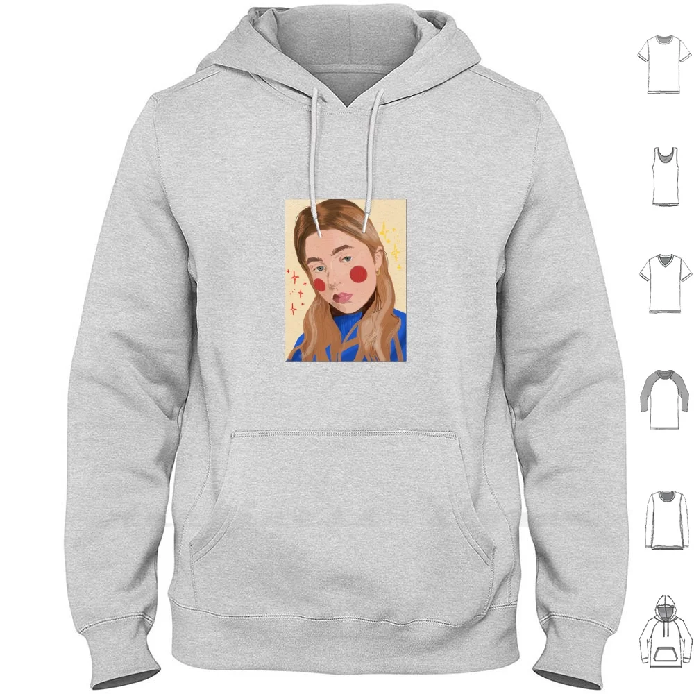 Clairo Felpa Con Cappuccio Manica Lunga Clairo Flaming Hot Cheetos Immunità Pretty Girl Jane Cotrill Music