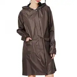 Новая мода Оксфорд плащ с поясом для взрослых Для мужчин Женская непромокаемая одежда плащ пеший тур плащ-дождевик с капюшоном для