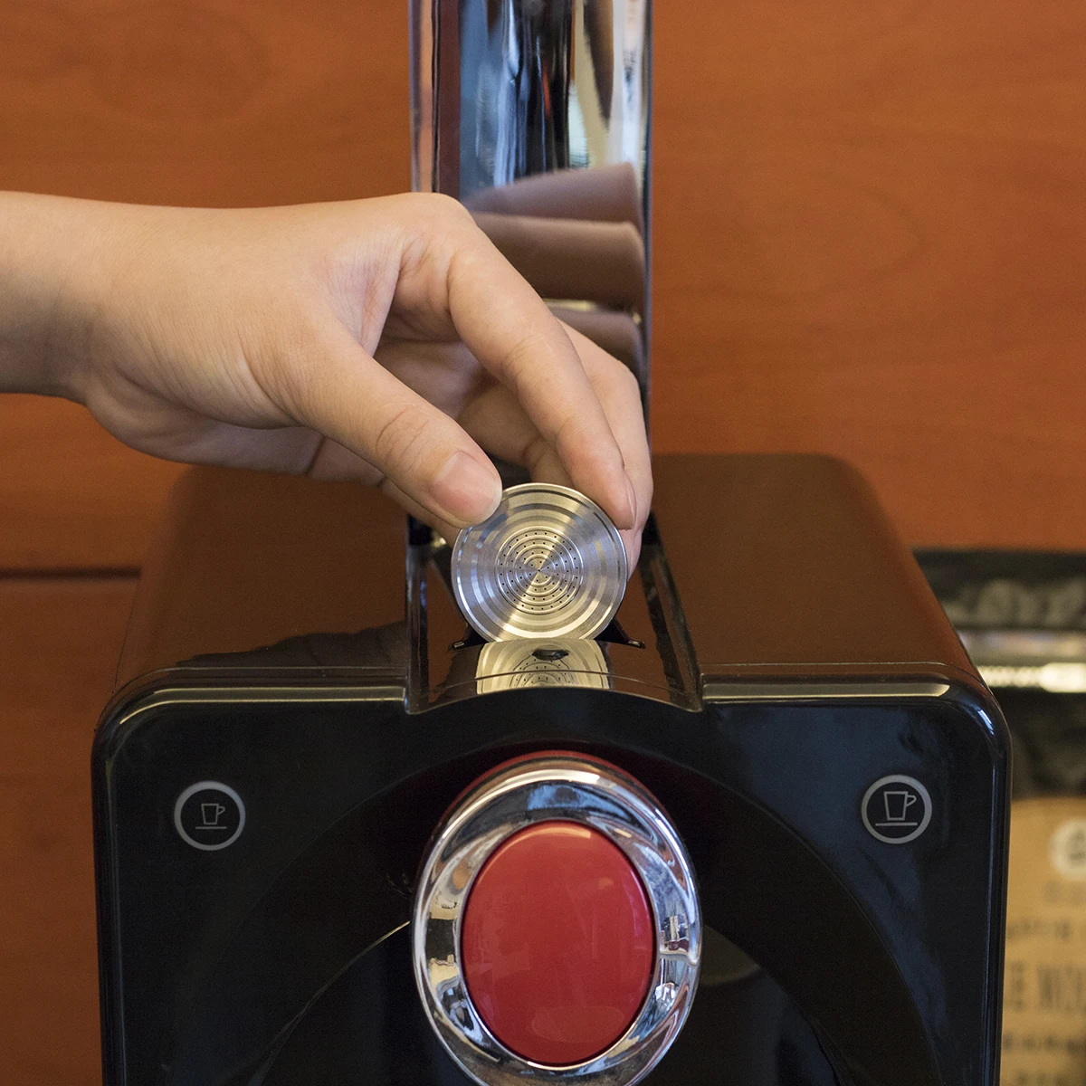 Фильтры для кофейных капсул из нержавеющей стали для Nespresso, многоразовая кофейная чашка, ложка для Nescafe, многоразовые кронштейны