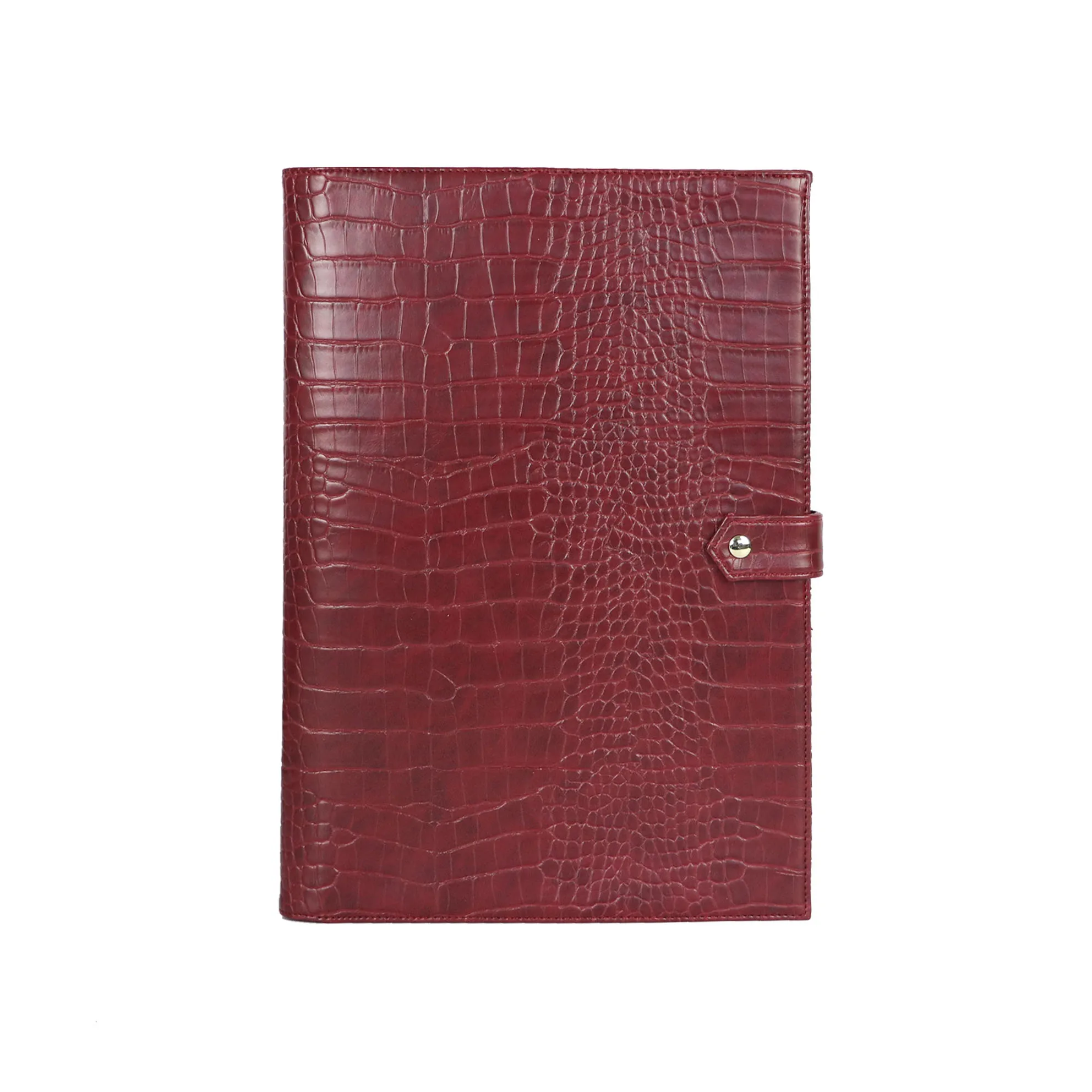 Crocodile Burgundy Блокнот с монограммой и буквами, Сумка для документов с вышивкой в виде питона, А4, держатель для файлов, высокое качество, бизнес-чехол для Ipad, держатель - Цвет: Crocodile Burgundy