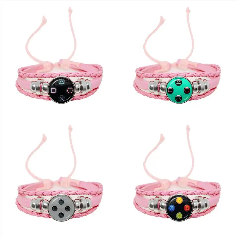 New Video Game Controller Bracelet Punk Controller Gamepad Glass Dome