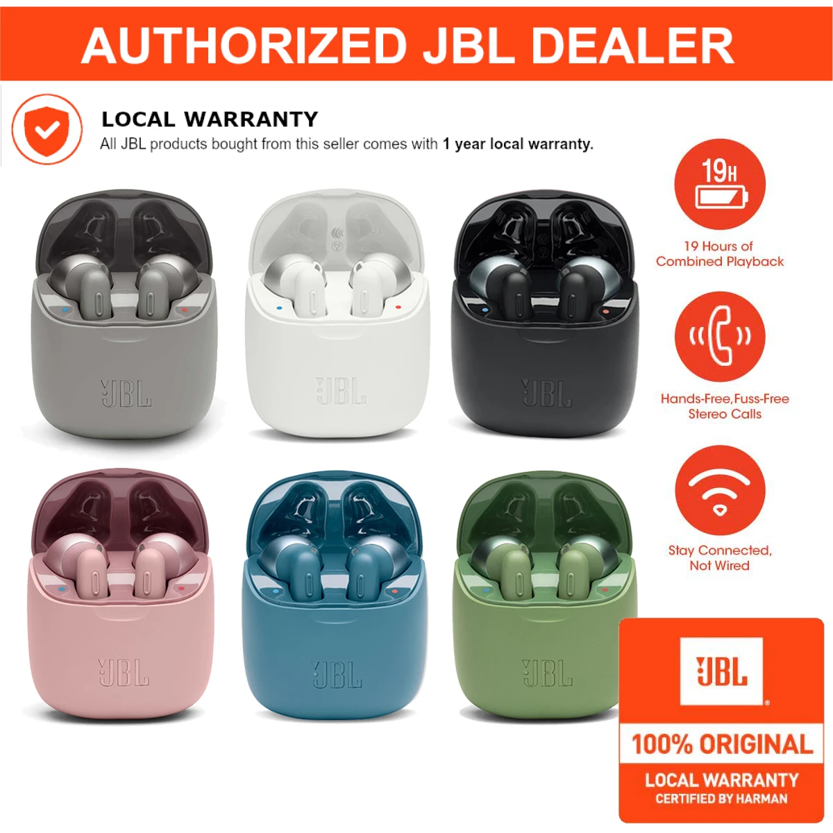 JBL Tune 220 auriculares TWS, inalámbricos, T220TWS|Auriculares y  audífonos| - AliExpress