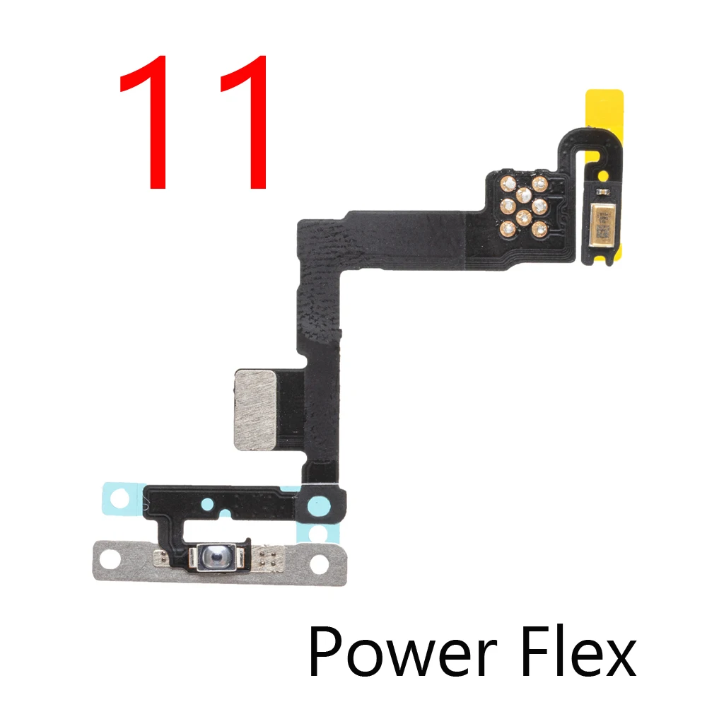 Power & Volume Buttons Key Switch Flex Cable flex cable button switch control key button replacement parts phone button replacement parts power switch button flex cable replacement Metal Material For Iphone 11 12 Pro Max 12 mini X XS Max Replacement Parts