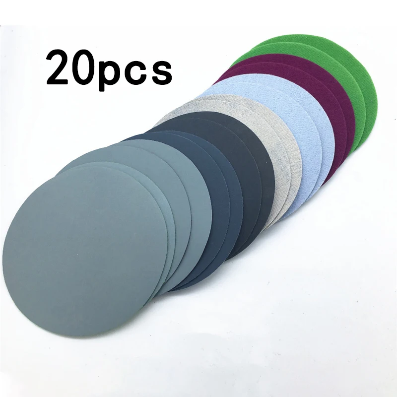 20Pcs 75mm 800//1500/2000/3000 Grit Water Dry Sanding Discs Sheet