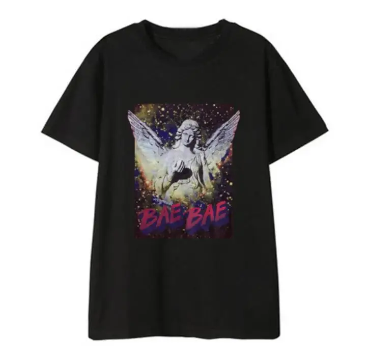 Kpop bigbang g-dragon concert, 5 стилей, футболка с круглым вырезом и короткими рукавами, летняя модная свободная футболка унисекс
