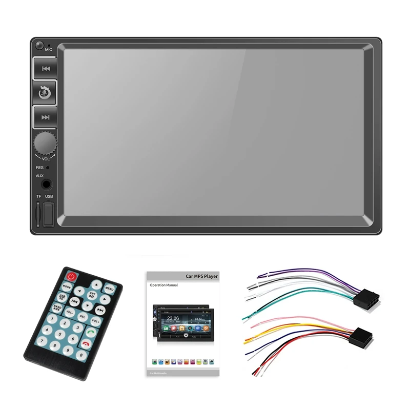 2 Din автомагнитола 7 дюймов плеер Mp5 пресс-экран Bluetooth Мультимедиа Fm Aux Usb Sd карта HD плеер Mp5