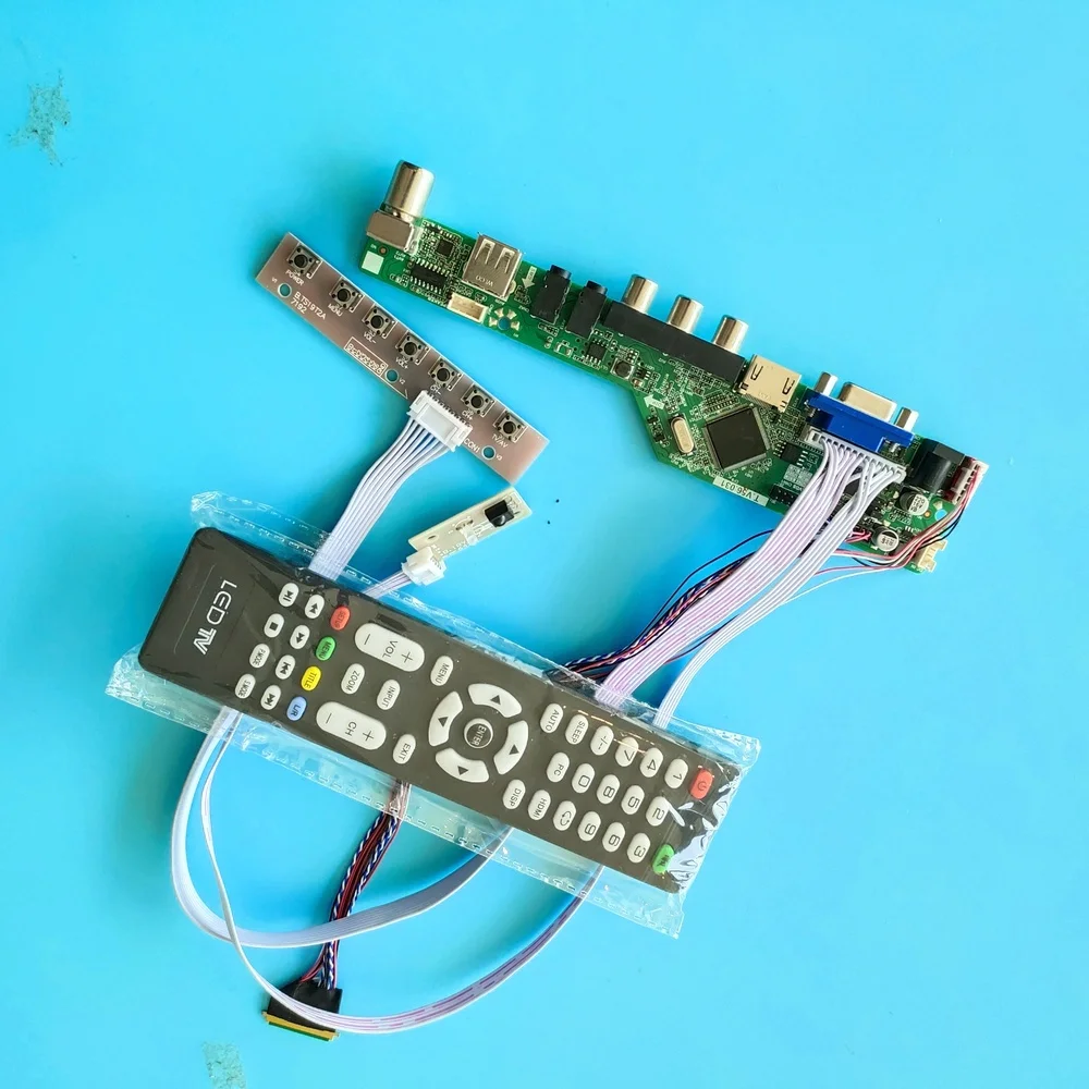 HDMI LCD VGA Аудио RF USB контроллер комплект плата ТВ СВЕТОДИОДНЫЙ AV 40pin для