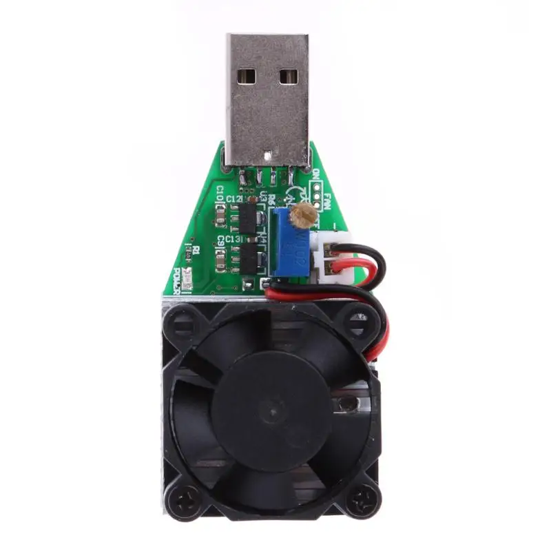 RD 15 Вт промышленный электронный нагрузочный резистор USB интерфейс разрядка Емкость батареи тестовый метр с вентилятором регулируемый ток