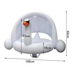 Baby Awning Years Buoy Seat Child Boat Toy Boat Ring Children Life Floats Old Swimming Swan Swimming Water 0-3 Inflatable Boat I