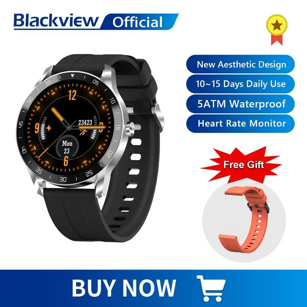 Blackview X1 Смарт часы 5ATM водонепроницаемые часы с пульсометром и отслеживанием сна ультра длинные часы Battrey Android iOS|Смарт-часы|   | АлиЭкспресс