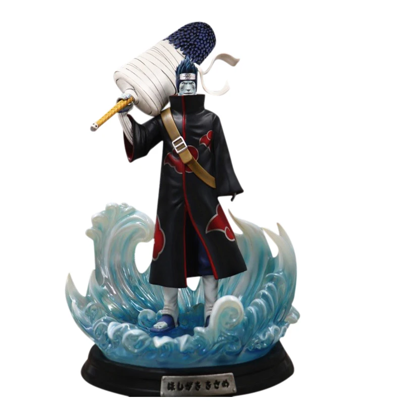 with box Аниме Наруто Hoshigaki Kisame фигурка Наруто Shippuden фигурка Модель ПВХ Konoha no Kedakaki Aoi Moju коллекционные игрушки 30c - Цвет: with box
