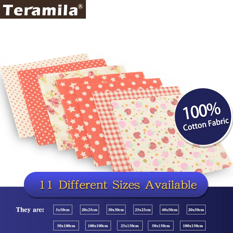 Teramila ткань из 100% хлопка 7 шт./лот|fabric leggings|sew beadfabric satchel |