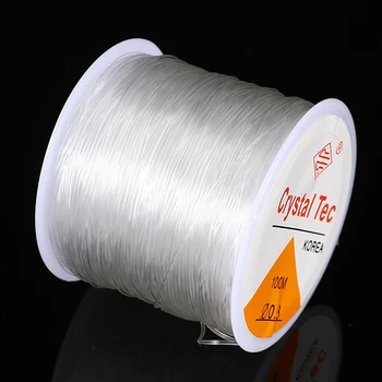 

1pc 0.6/0.7/0.8/1.0mm Stretch Elastic Cords Transparent Line Bracelet Thread Beading Rope String DIY Jewelry Making Accessories