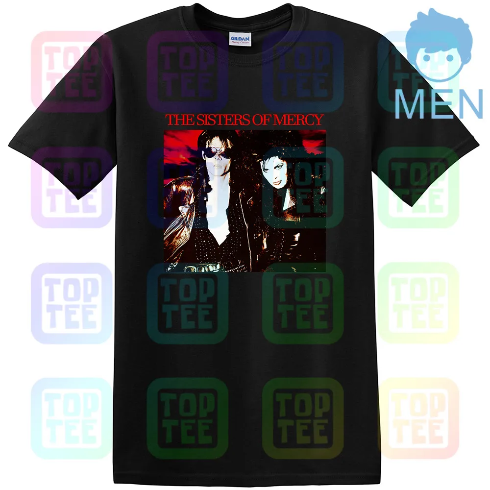 Черный Новая Черная футболка «SISTERS OF MERCY THIS CORROSION'87 DARK WAVE THE MISSION S-XXL» - Цвет: Черный