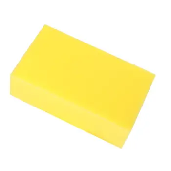 

5 Pcs Yellow Car Wash Wax Square Sponge Extra Soft Large Size Washing Cellulose L9BC