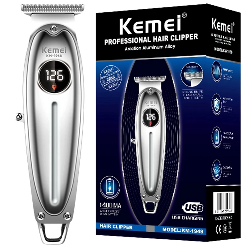 Original kemei all metal barber professional hair trimmer for men