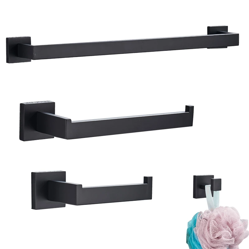 Матовый держатель для полотенец для ванной комнаты держатель для туалетной бумаги крюк для ванной комнаты Аксессуары для ванной комнаты держатель для бумаги держатель для зубной щетки