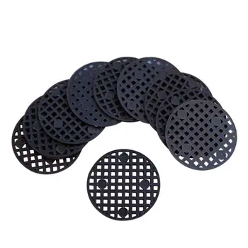 

100Pcs Flower Pot Hole Mesh Pad, 4.5cm Diameter Round Bonsai Pot Bottom Grid Mat Mesh Drainage Netting Hole Screen