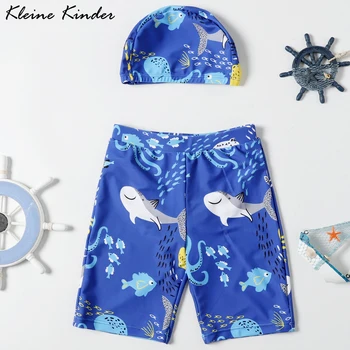 

Swimming Trunks for Boys with Cap 2020 Summer Cartoon Beach Shorts Swimming Panties Boys Swimwear Kids Bath Clothes Swim Suit