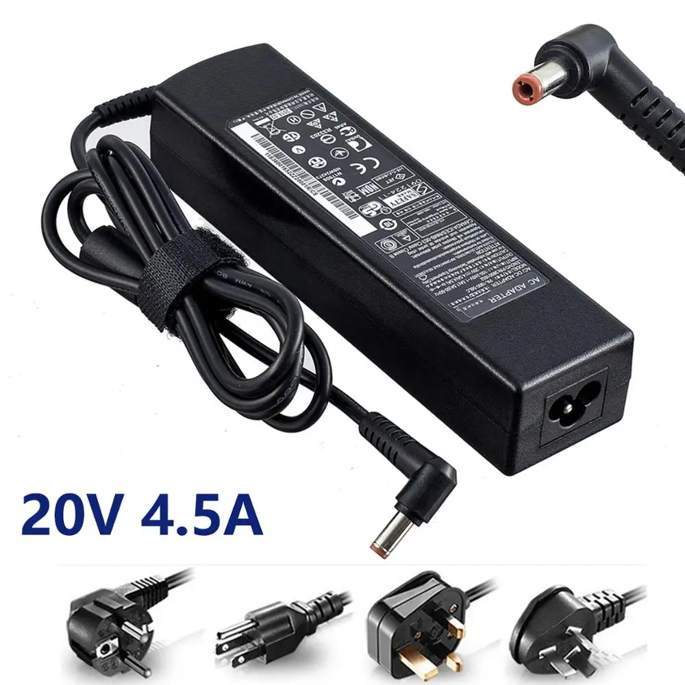 20V 4.5A 90W адаптер переменного тока 57Y6394 зарядное устройство для ноутбука Lenovo Y490 Y480N