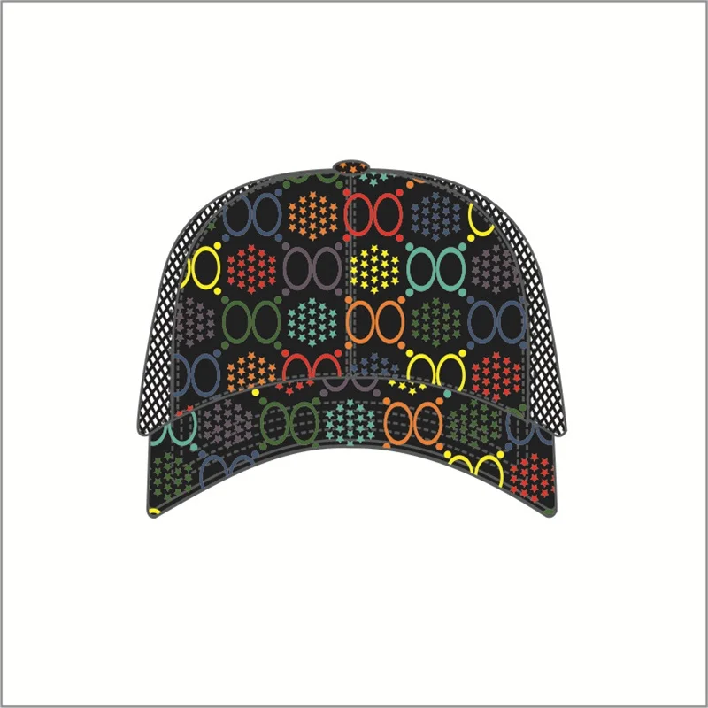 

Spring 2020 GG Psychedelic Popping Candy Soft Mesh Cap Hat Adjustable Baseball Cap Trucker Hat