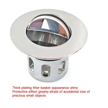 

201 Stainless Steel Basket Drain Home Bathroom Decoration Washbasin Sink