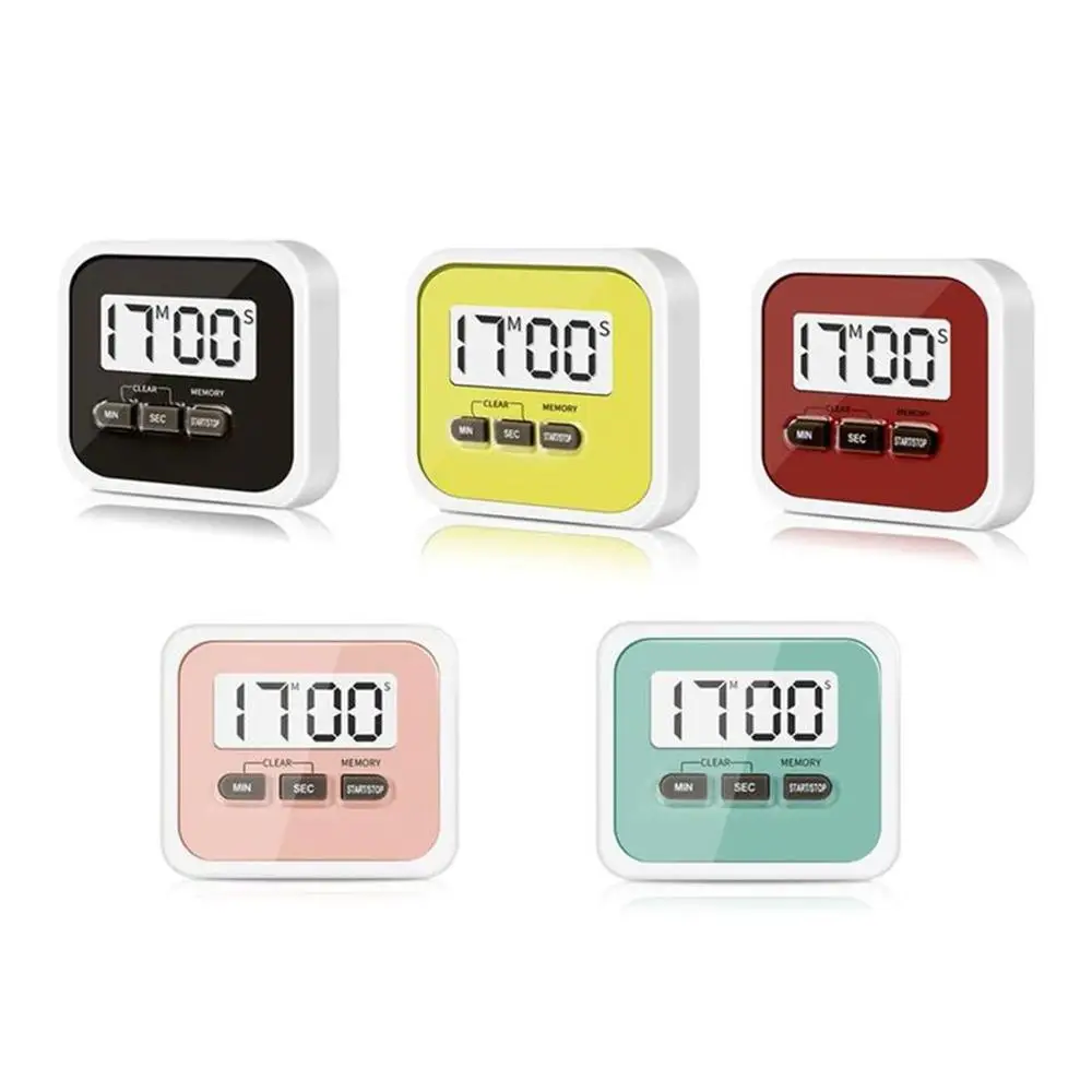 

Mini LCD Digital Display Kitchen Timer Square Kitchen Countdown Alarm Clock Sleep Stopwatch Clock Timer