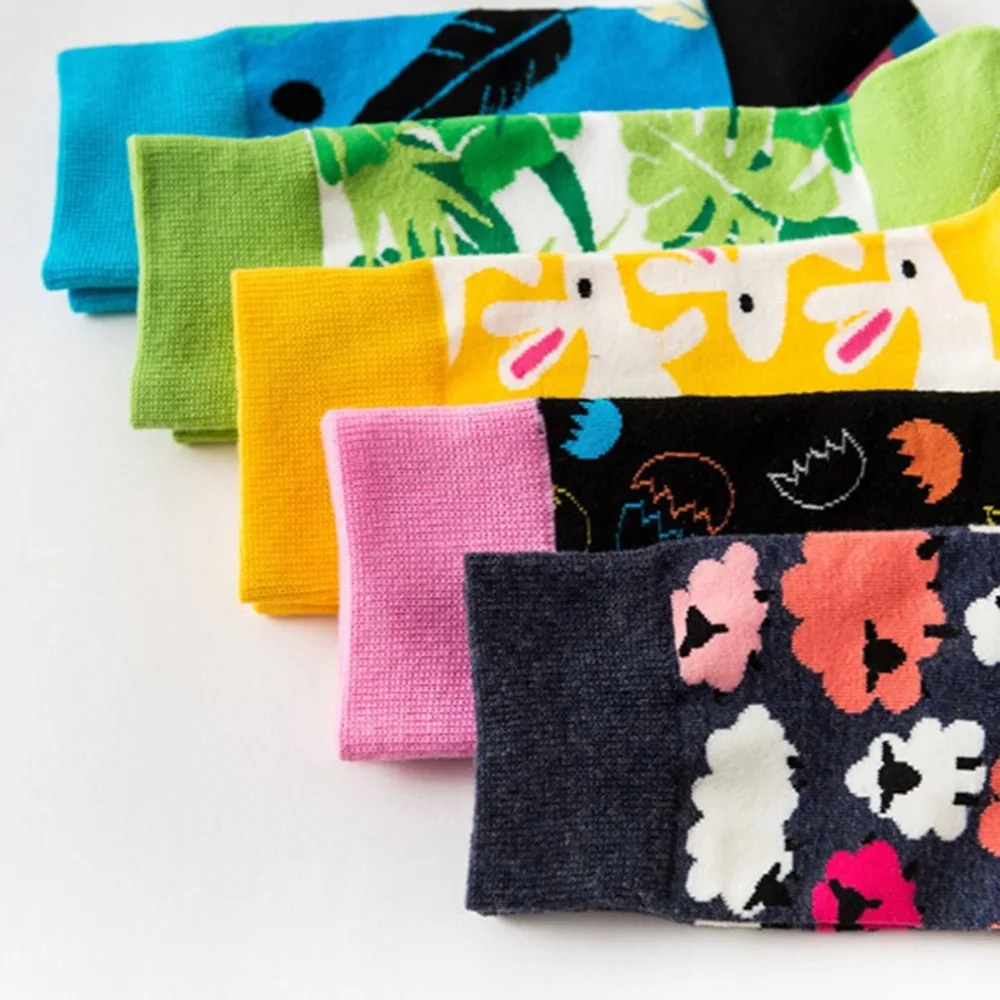 Женские носки с кактусами Harajuku хлопковые для девочек Chaussettes Femme|Носки| |