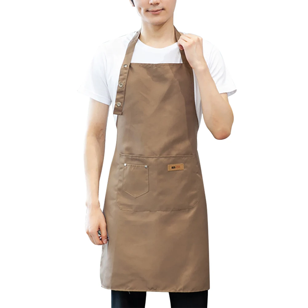 

Kitchen Apron Hang Neck Apron For Women Men Chef Waiter Cafe Shop BBQ Hairdresser Aprons Kitchen Cleaning Tools Accessory