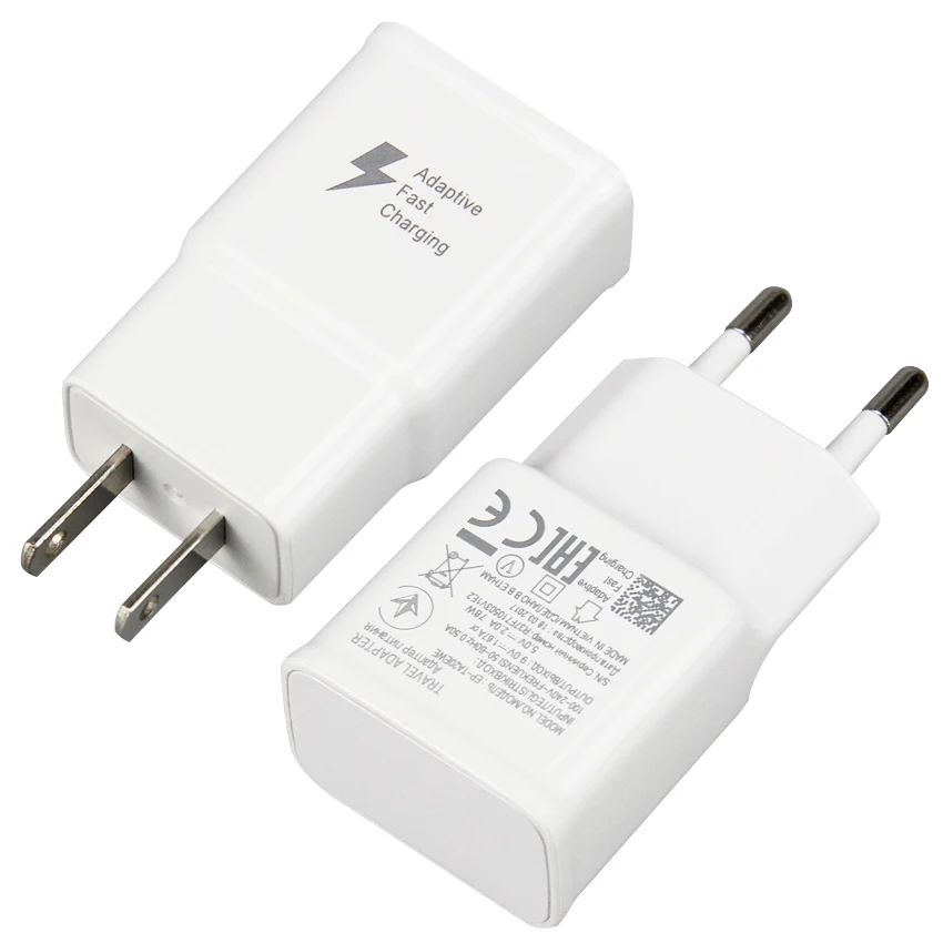 Высокое качество 5V 2A 9V 1.67A быстрая легко присоединяемого быстродействующего зарядного дорожное настенное зарядное Зарядное устройство US EU Plug для samsung 100 шт