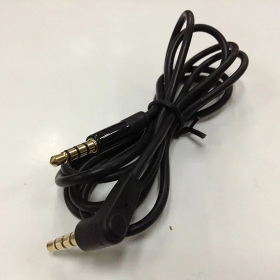 Wholesale 1 2M 3 5mm Male to Male Detox Pro Headphone Replacement Audio Extension Cable AUX Cable Red Black 100pcs lot