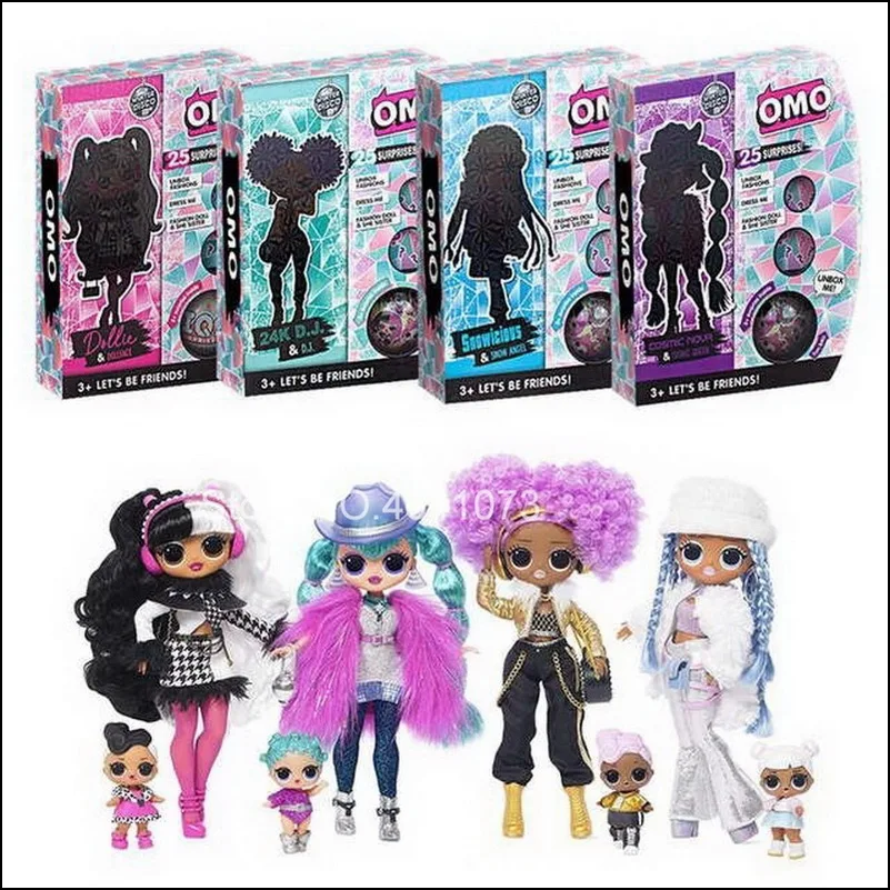 L O L ¡Sorpresa! O.M.G Muñeca y hermana de moda Disco Snowlicious Dollie Cosmic Nova de invierno