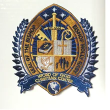 Печать Бишопа, вышитые нашивки, вышитый значок для одежды, термоусадочная накладка, индивидуальный дизайн