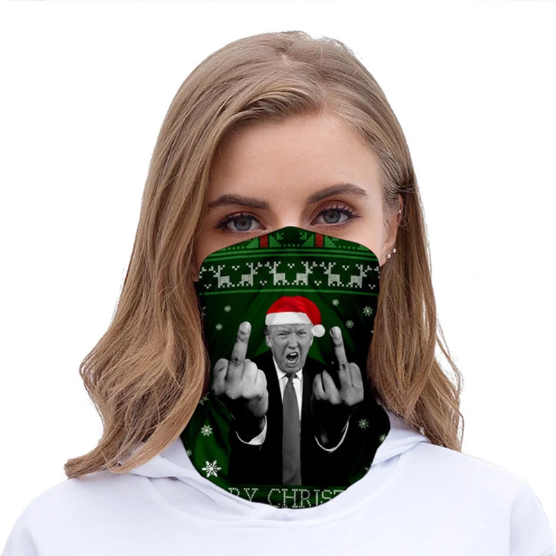 

1 a new 3 d printing multi-function scarf trump magic scarf for men and women riding dust mask is prevented bask in scarf