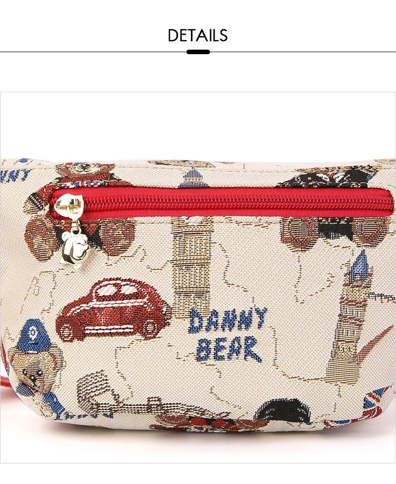 Danny Bear Traval Bear серия тканевый нагрудный пакет Мультифункциональный модный DMDB9115038