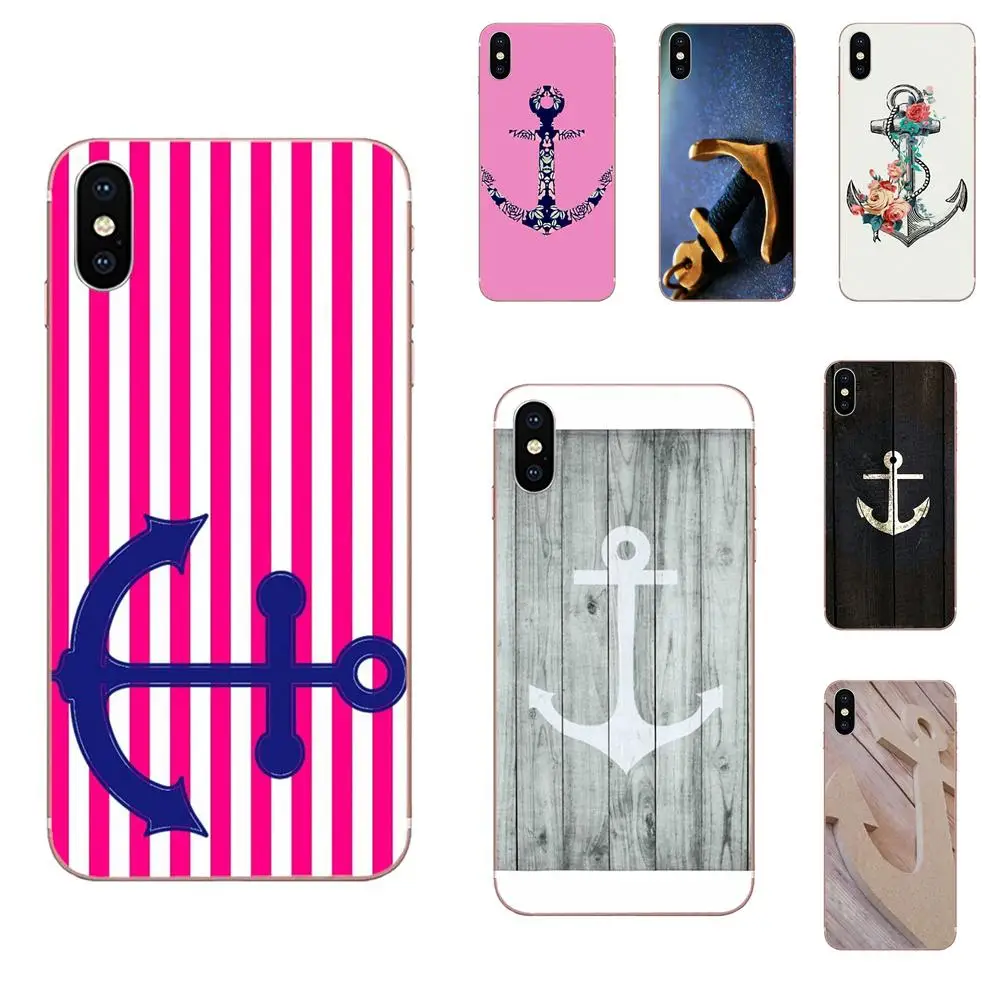 Anchor On Wood For Sony Xperia Z Z1 Z2 Z3 Z3+ Z4 Compact Z5 Plus M2 M4 XA XA1 XZ Premium Soft Hot Selling | Мобильные телефоны и