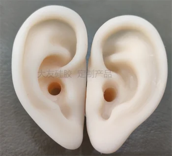

ear acupuncture massage Simulated silicone ear model ear picking practice simulation teaching ear model